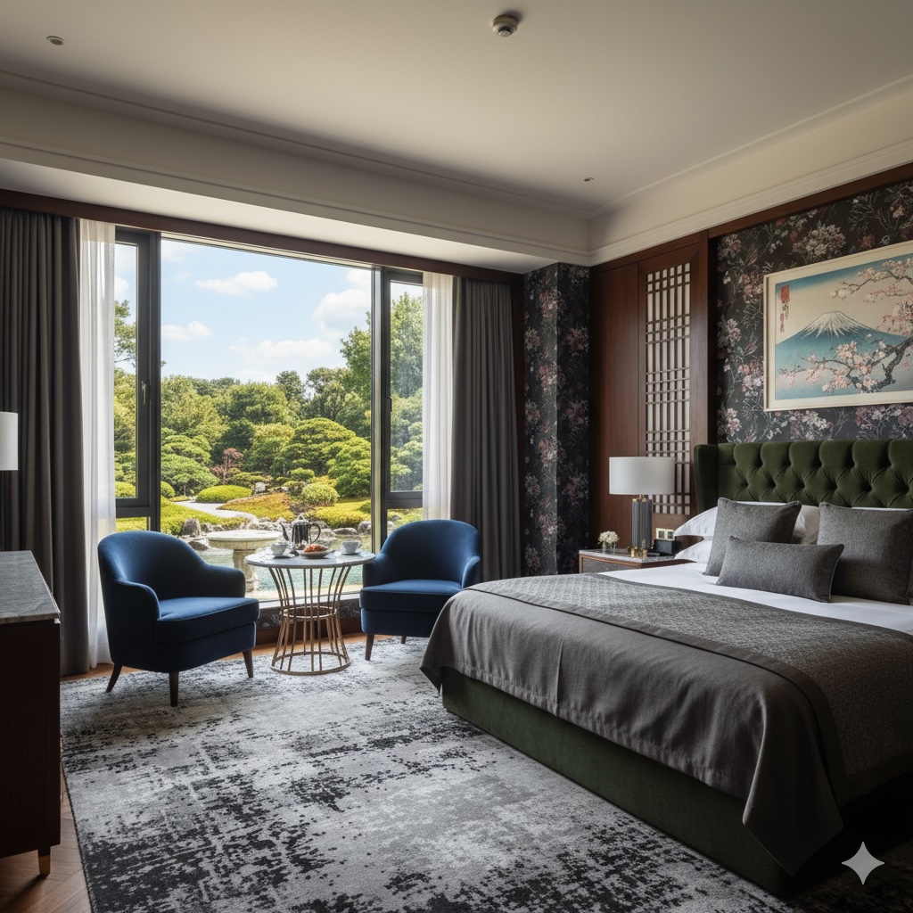 room with garden view